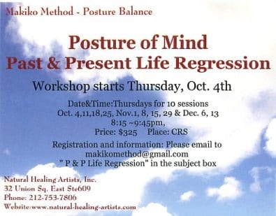 Posture of Mind-Past & Present Life Regression Workshop