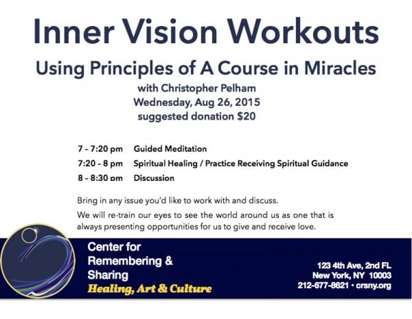 Inner Vision Workout 8/26/15