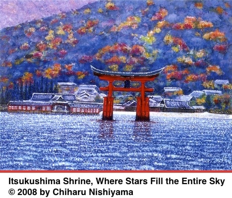 Itsukushima Shrine, Where Stars Fill the Entire Sky © 2008 by Chiharu Nishiyama