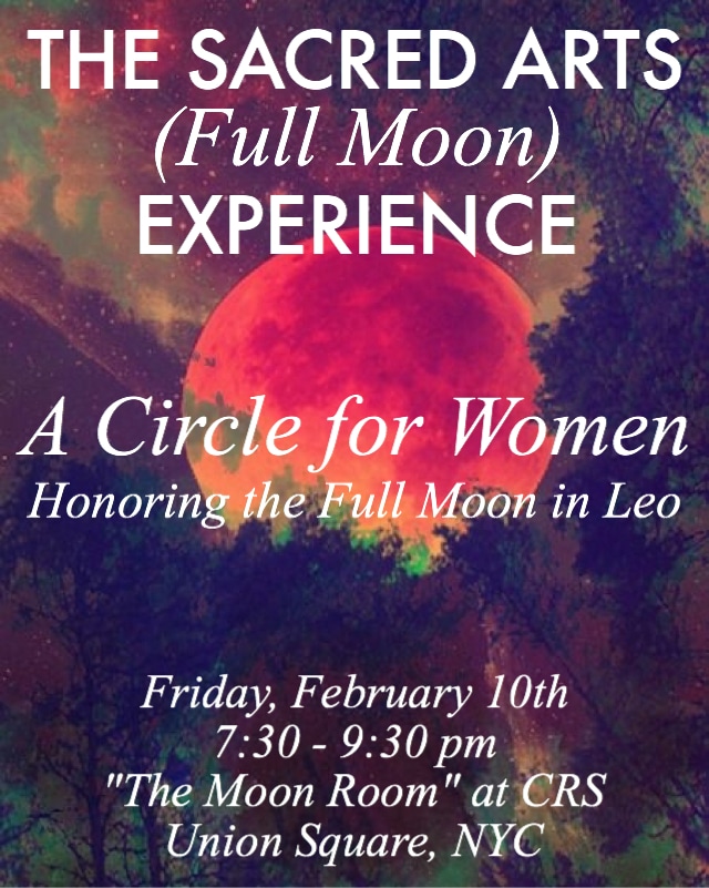 full moon in leo poster