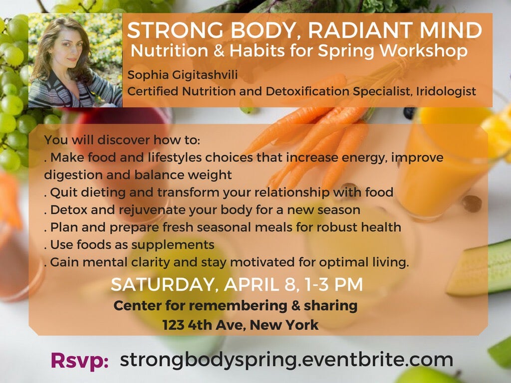 Strong Body Radiant Mind Workshop — April 8, 2017