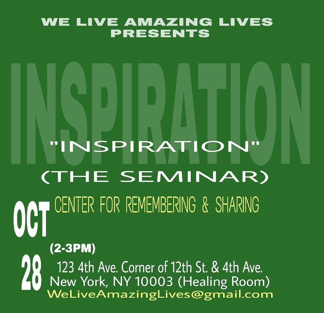 Inspiration the seminar — 10/28/17