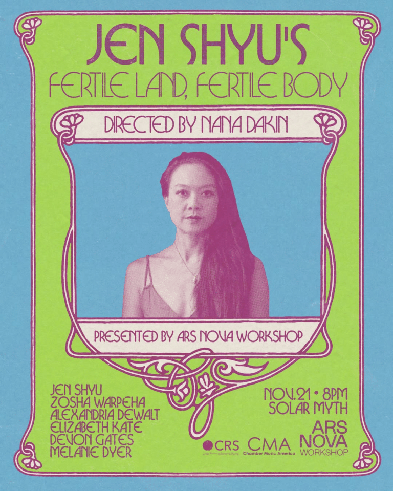 Jen Shyu’s Fertile Land, Fertile Body — November 21 in Philadelphia and November 22 in New York